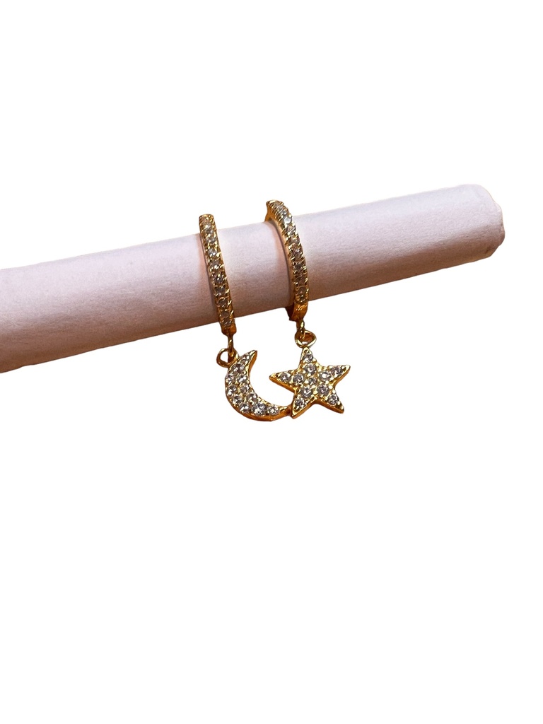 argolla luna y estrella
