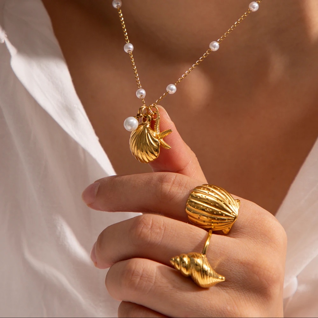 Cadena Ostra y Perla 