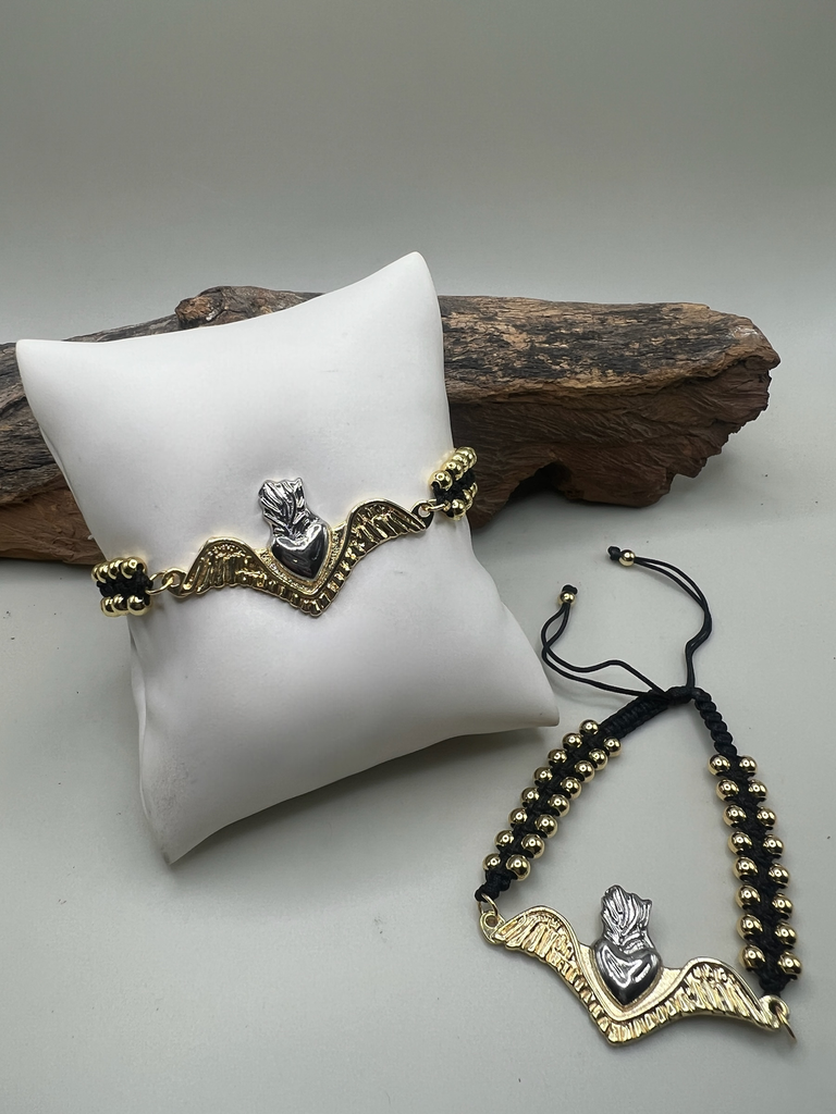 Pulsera Corazón Negra