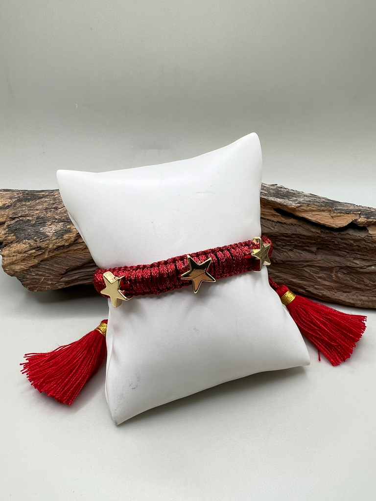 Pulsera Estrella Rojo 