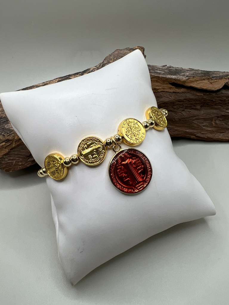 Pulsera San Benito Rojo 