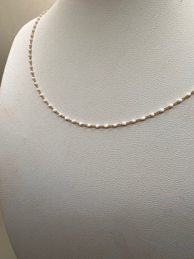 Cadena Blanca Pelotitas 