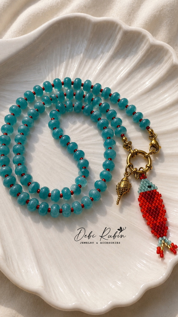 Collar Nani Celeste 