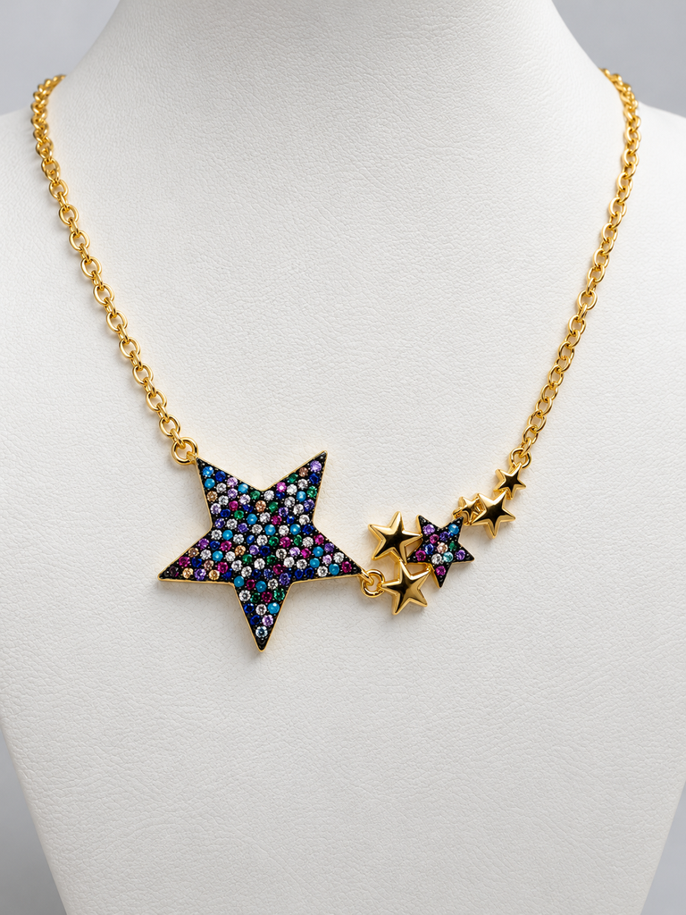 Cadena Estrella Inox Multicolor 