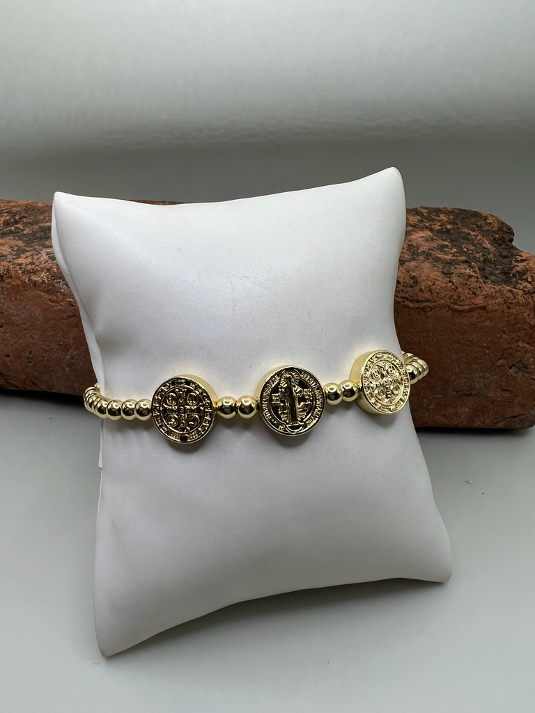 Pulsera San Benito Dorado 