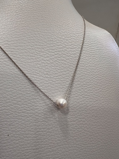 [D-63] Cadena Dije Perla 