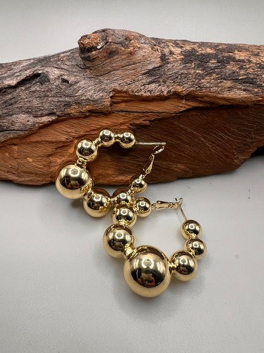 [D. 201] Argolla Esfera Dorada a