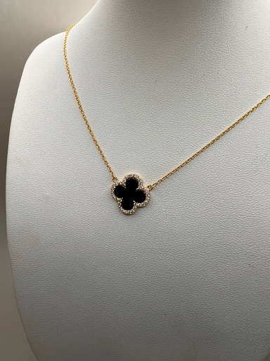 [D. 378] Cadena Trébol Negro 