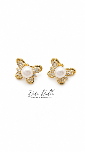 [D. 412] Aro Mariposa con Perla 