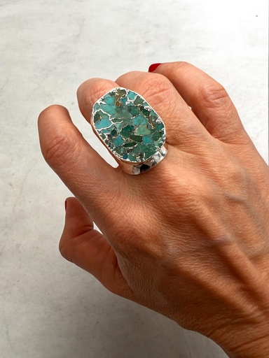[D. 430] Anillo Piedra Turquesa 