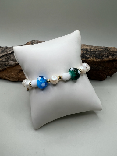 [D-87] Pulsera Hongos & Perlas 