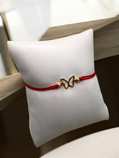 [D. 455] Pulsera Hilo Rojo Mariposa  