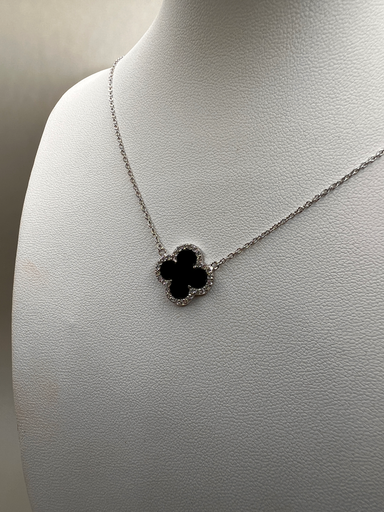 [D. 513] Cadena Trébol Negro 