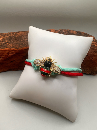 [D.96] Pulsera Cordón Abeja 