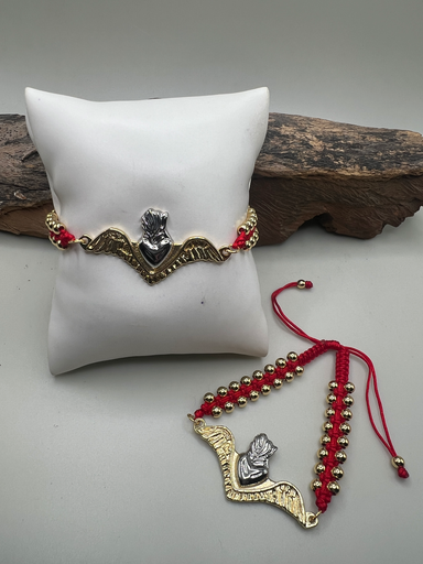 [P- 029] Pulsera Corazón Roja 
