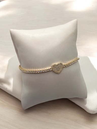 [D-103] Pulsera Premium Plata Dorada
