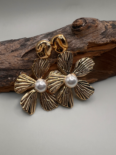 [D. 564] Aros Fiesta Flor Dorada 