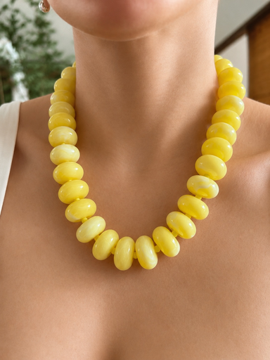 [703] Collar Mantial Amarillo 