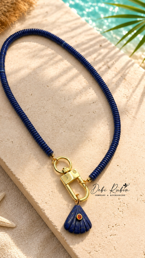 [708] Collar Sandi Azul 