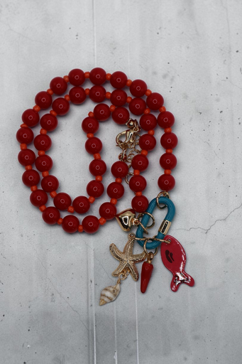 [717] Collar Burguesa Rojo 