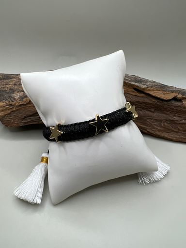 [D. 157] Pulsera Estrella Negro 