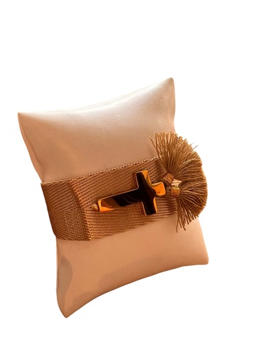 [D. 158] Pulsera Artesanal Cruz 